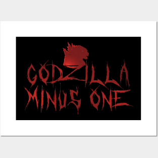 godzilla // rred glow Posters and Art